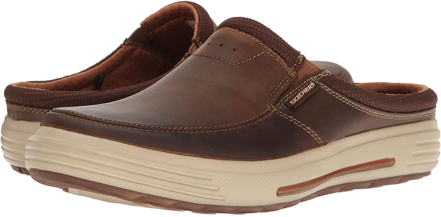 Skechers Men's Porter Vamen Slip-On Loafer, Brown, 8 M US
