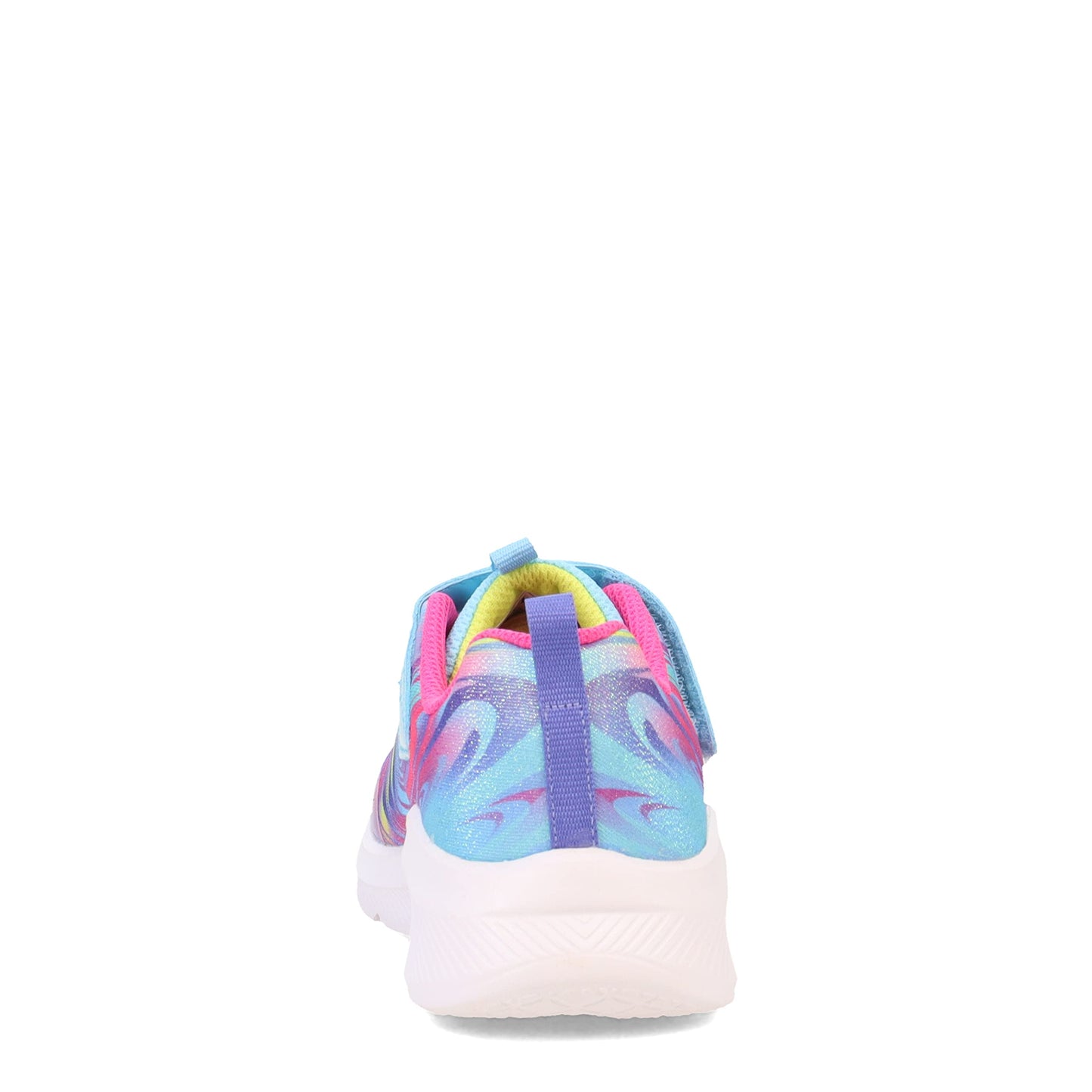 Skechers Kids Girls Dreamy Lites-Swirly Sweets Sneaker, Blue/Multi, 3 Little Kid