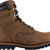 Thorogood V-Series 8” Waterproof Composite Toe Work Boots for Men - Premium Leather with Goodyear Storm Welt, Comfort Insole, and Chevron Traction Outsole; ASTM Rated, Brown Crazyhorse - 12 W US