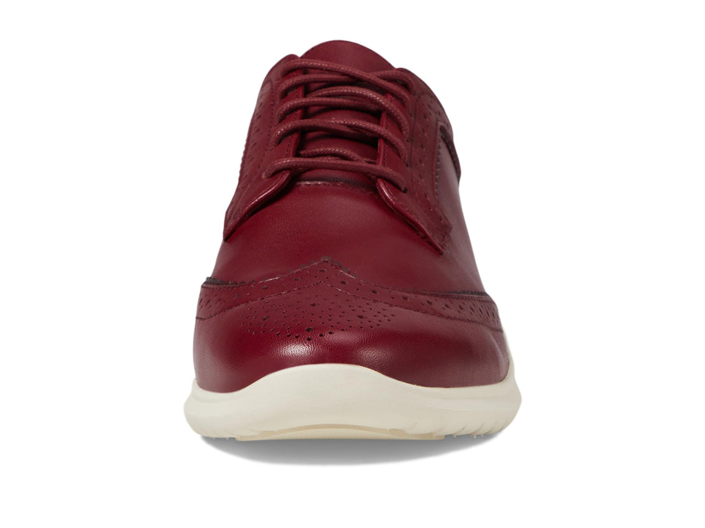 Cole Haan Womens Zerogrand Meritt Wing Tip Oxford, Black Cherry/Ivory, 10 Medium