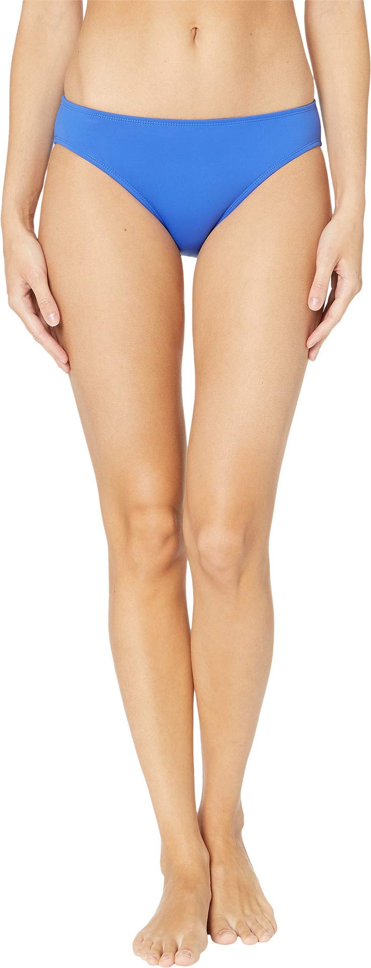 LAUREN RALPH LAUREN Women's Chevron Solid Hipster Bottom Sea Blue 4
