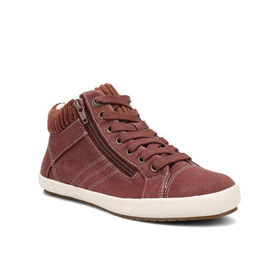 Taos Footwear Women's Startup Cappuccino Distressed Sneaker 10 M