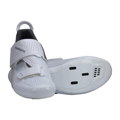 SHIMANO SH-TR501W Specialist Short Course Triathlon Shoe, White, 8.5-9 Women (EU 41)