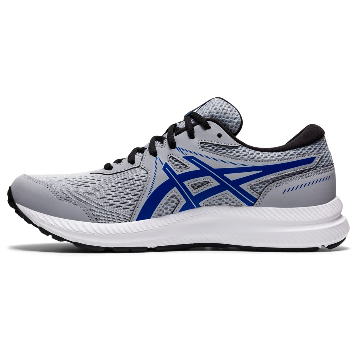 ASICS Men's Gel-Contend 7 Piedmont Grey/Asics Blue Running Shoe 8 M US