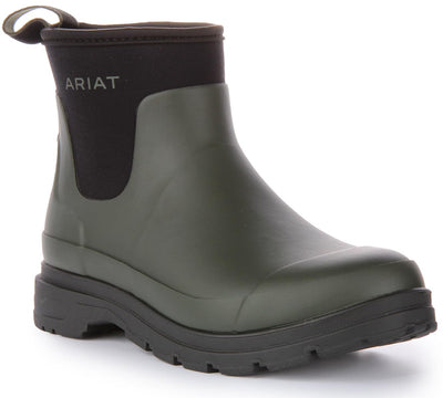 ARIAT Kelmarsh Shortie Rubber Boots Dark Olive 5.5 B (M)