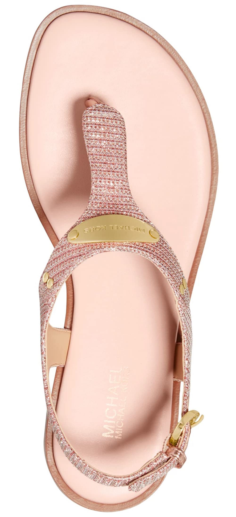 Michael Kors MK Plate Thong Rose Gold 2 9.5 M