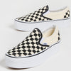 Vans UA Classic Slip-On Stackform Sneakers, CheckerboardBlack/White, 5 US Women/3.5 US Men