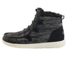 Hey Dude Women's Lea Fur Black Size 9 | Women’s Shoes | Women’s Lace Up Boots | Comfortable & Light-Weight