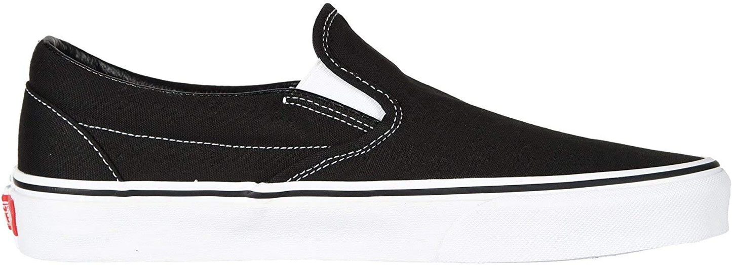 Vans U Classic Slip-On, Unisex-Adult Trainers, Black White, 6.5 UK Narrow