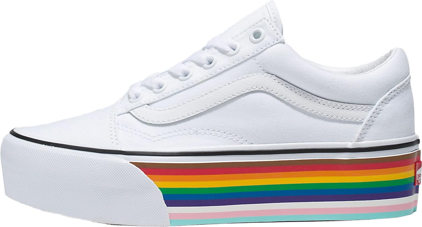 Vans - Unisex Old Skool Stackform Shoes, Color Rainbow, Size: 6.5 M US Mens / 8 M US Womens