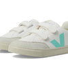VEJA Unisex Small V-12 (Little Kid/Big Kid) Extra-White_Multico-Orchid 3, Medium
