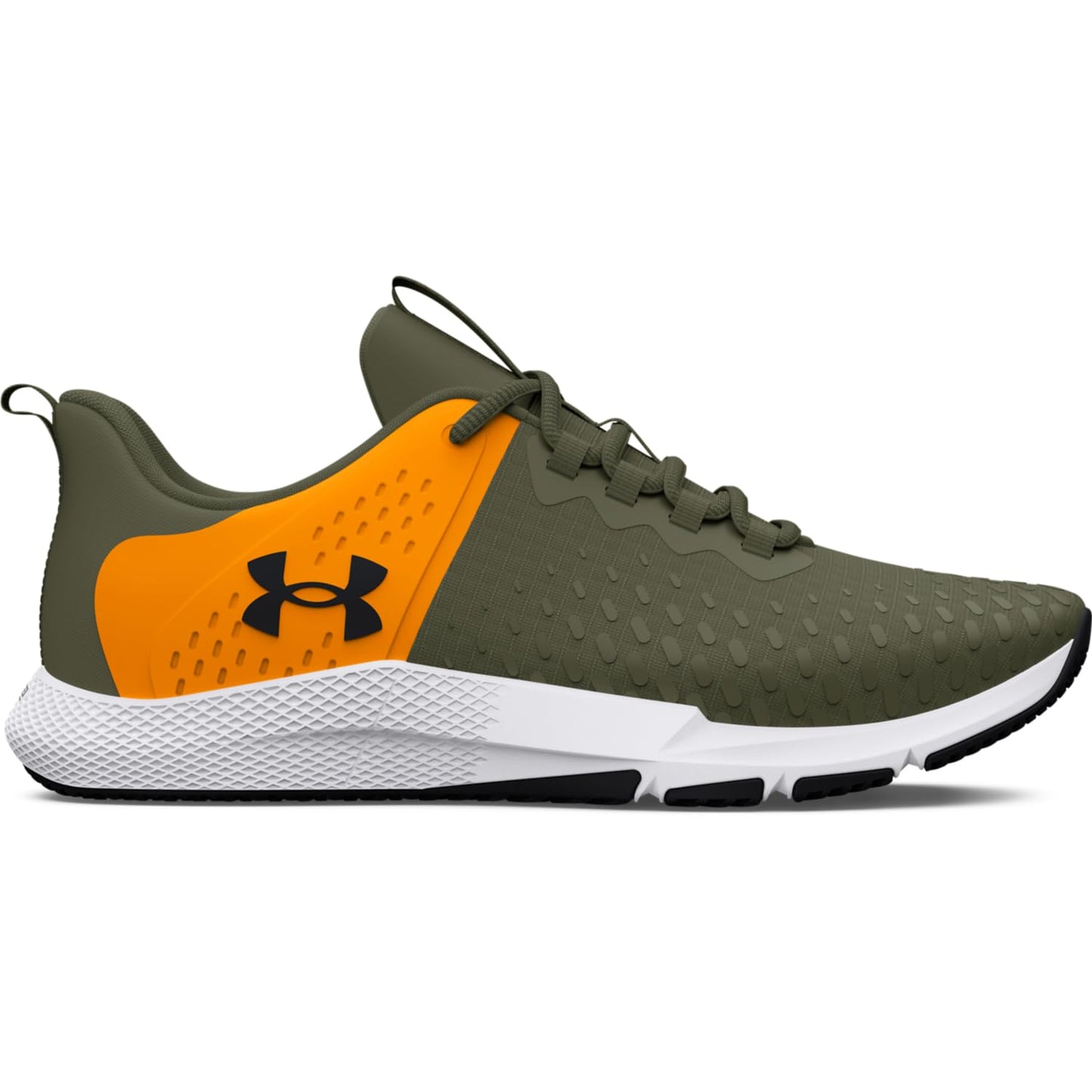 Under Armour Men's Charged Engage 2 Training Shoe, (301) Marine OD Green/Formula Orange/Black, 8.5, US