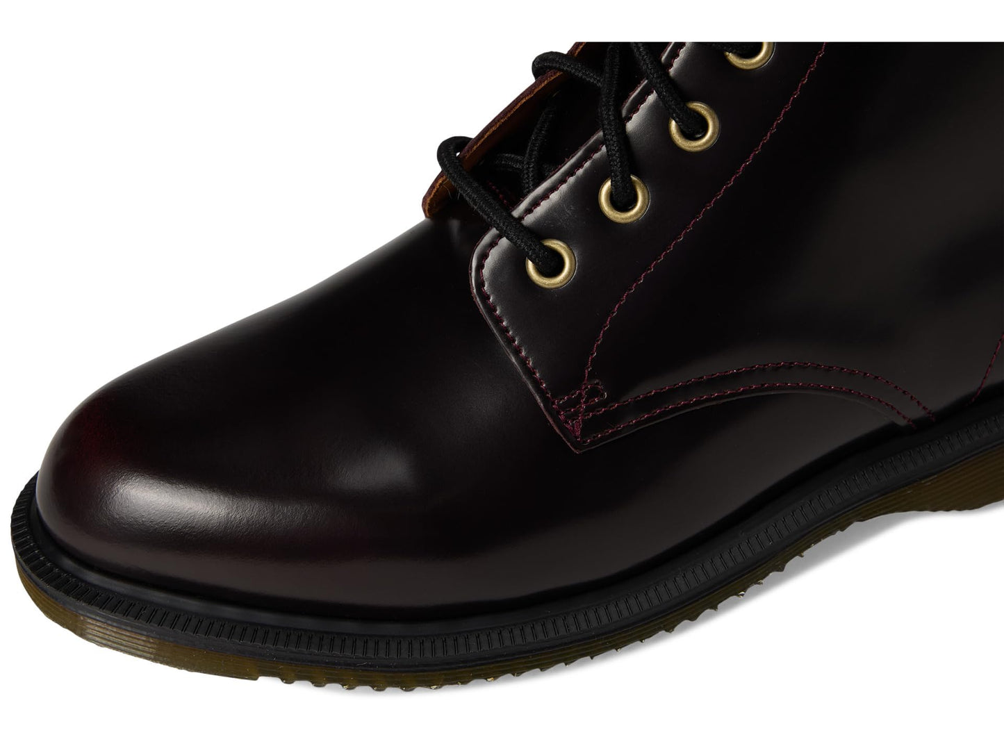 Dr. Martens Womens Emmeline Leather Lace-Up Boots Cherry Red 10 Medium