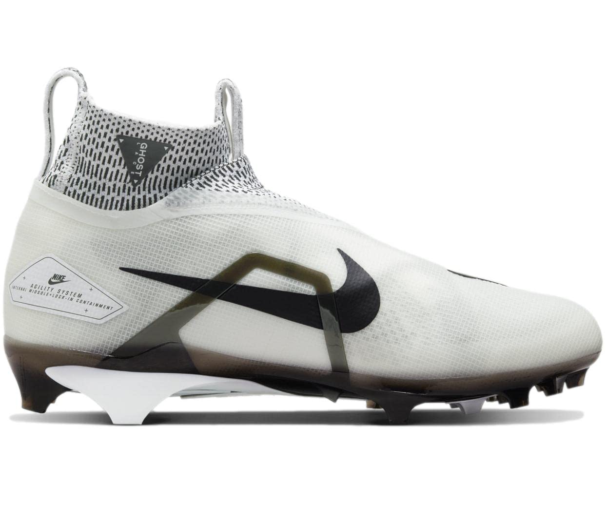 Nike Alpha Menace Elite 3 White/Particle Grey/Opti Yellow/Black Mens Football Cleat. (White/Black-White-White, us_Footwear_Size_System, Adult, Men, Numeric, Medium, Numeric_8)
