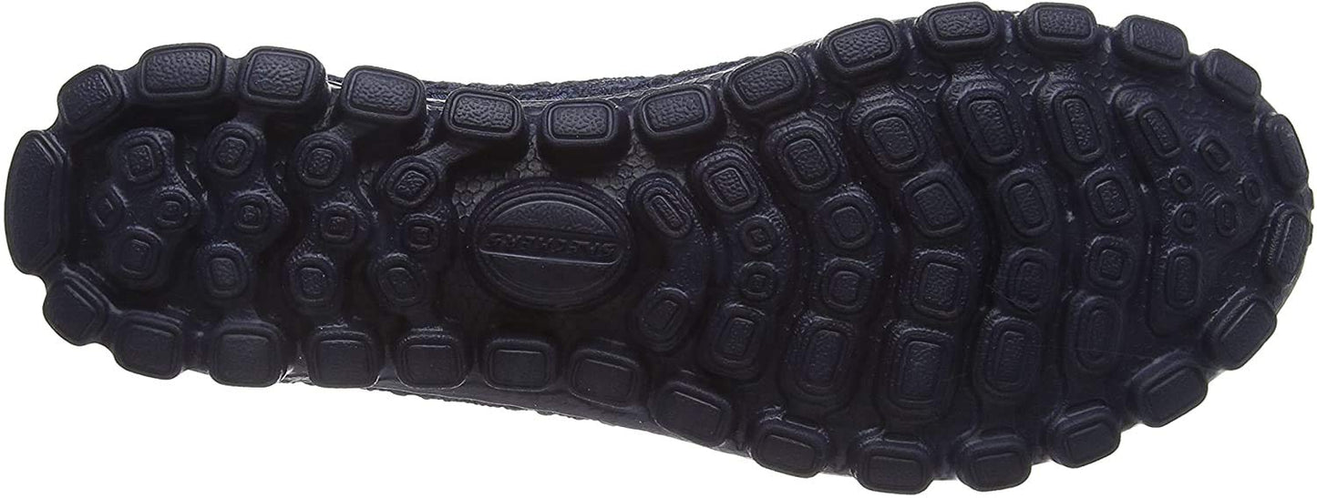 Skechers Sport Women's EZ Flex 2 Flighty Flat, Navy Blue, 7.5 M US