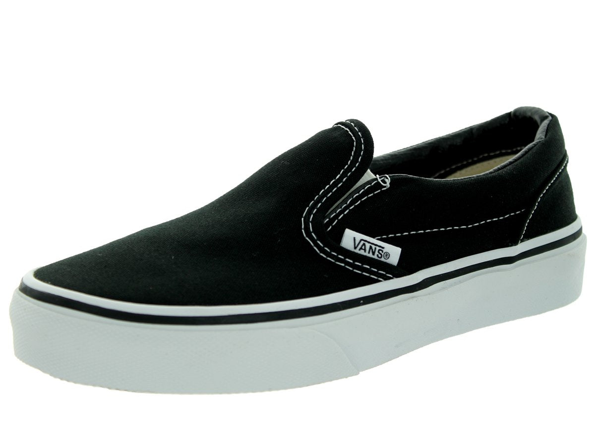 Vans Unisex CLASSIC SLIP-ON Sneakers, Black/True White, 10.5 M US Little Kid