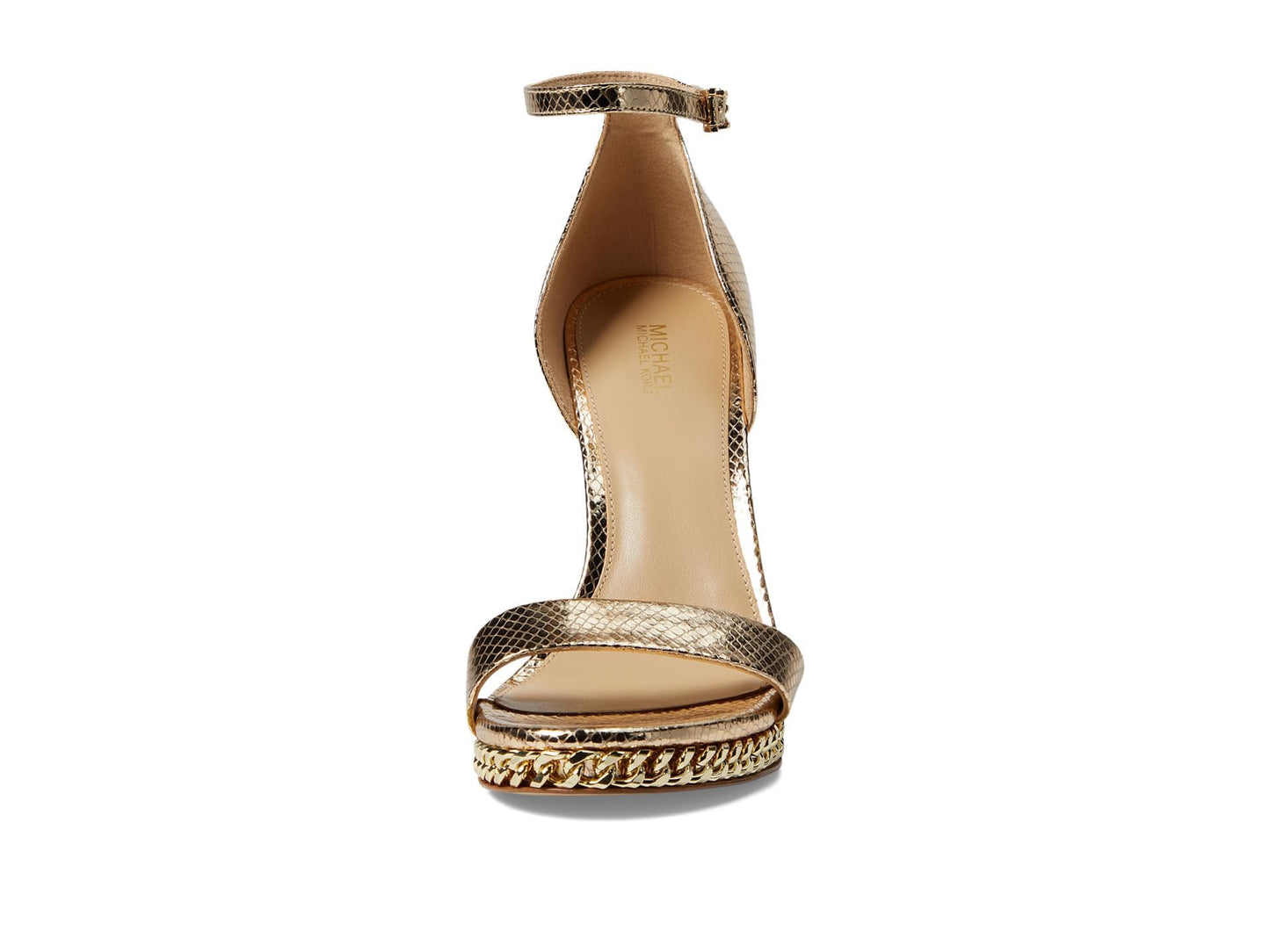 Michael Kors Jordyn Chain Platform Pale Gold 9.5 M