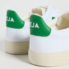 Veja Men's Campo Canvas Sneakers, White/Emeraude, 9.5 Medium US