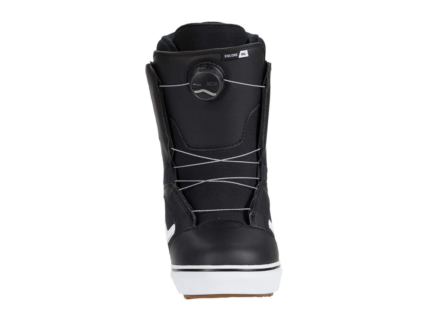 Vans Womens Encore OG Snowboard Boots (Black/White, 8.5)