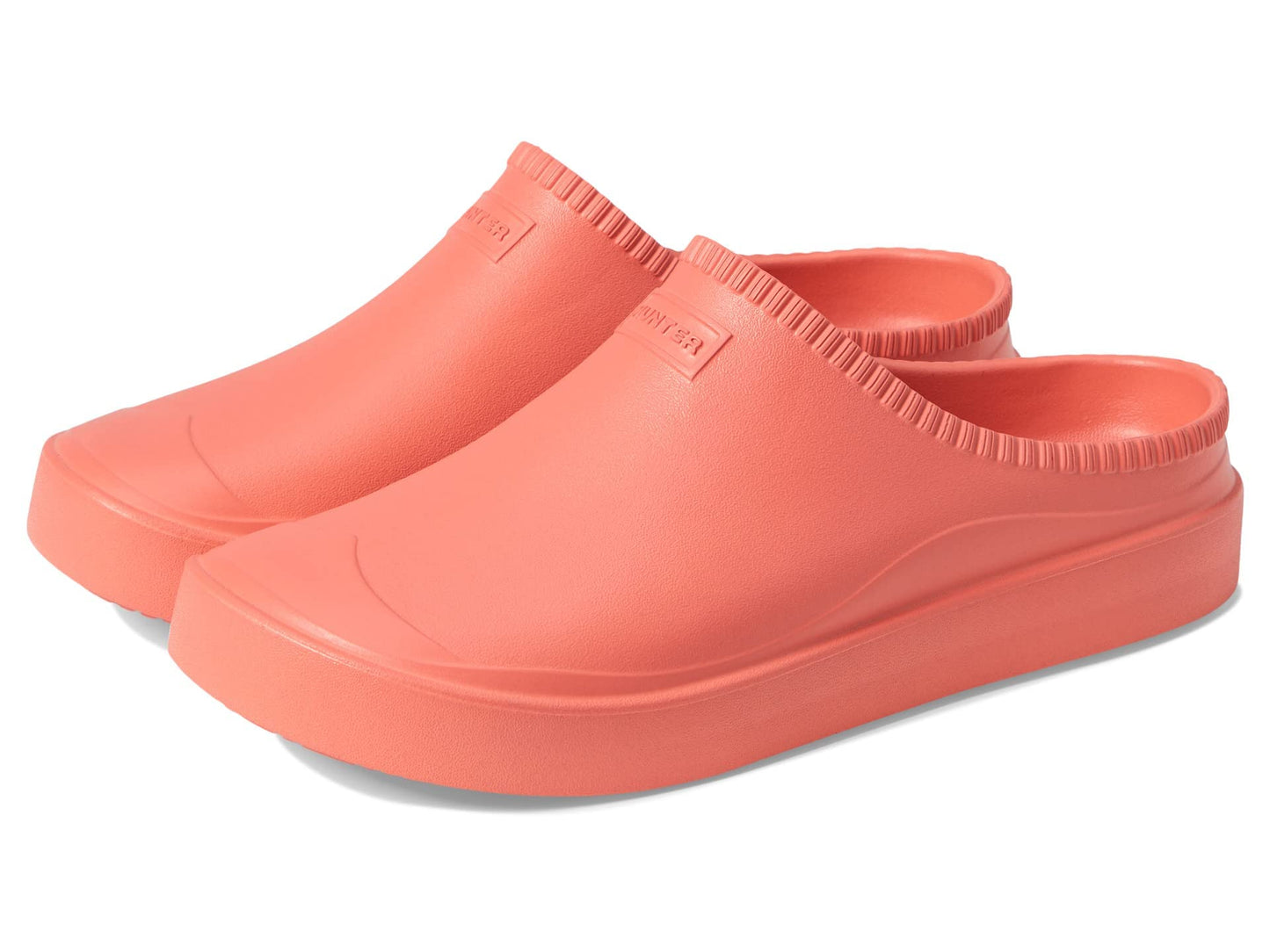Hunter in/Out Bloom Algae Foam Clog Persimmon Pink 11 M