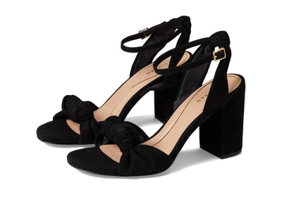 Cole Haan Kaycee Knotted Sandal Black Eco Flora/Brushed Gold/Black Outsole 7.5 B (M)