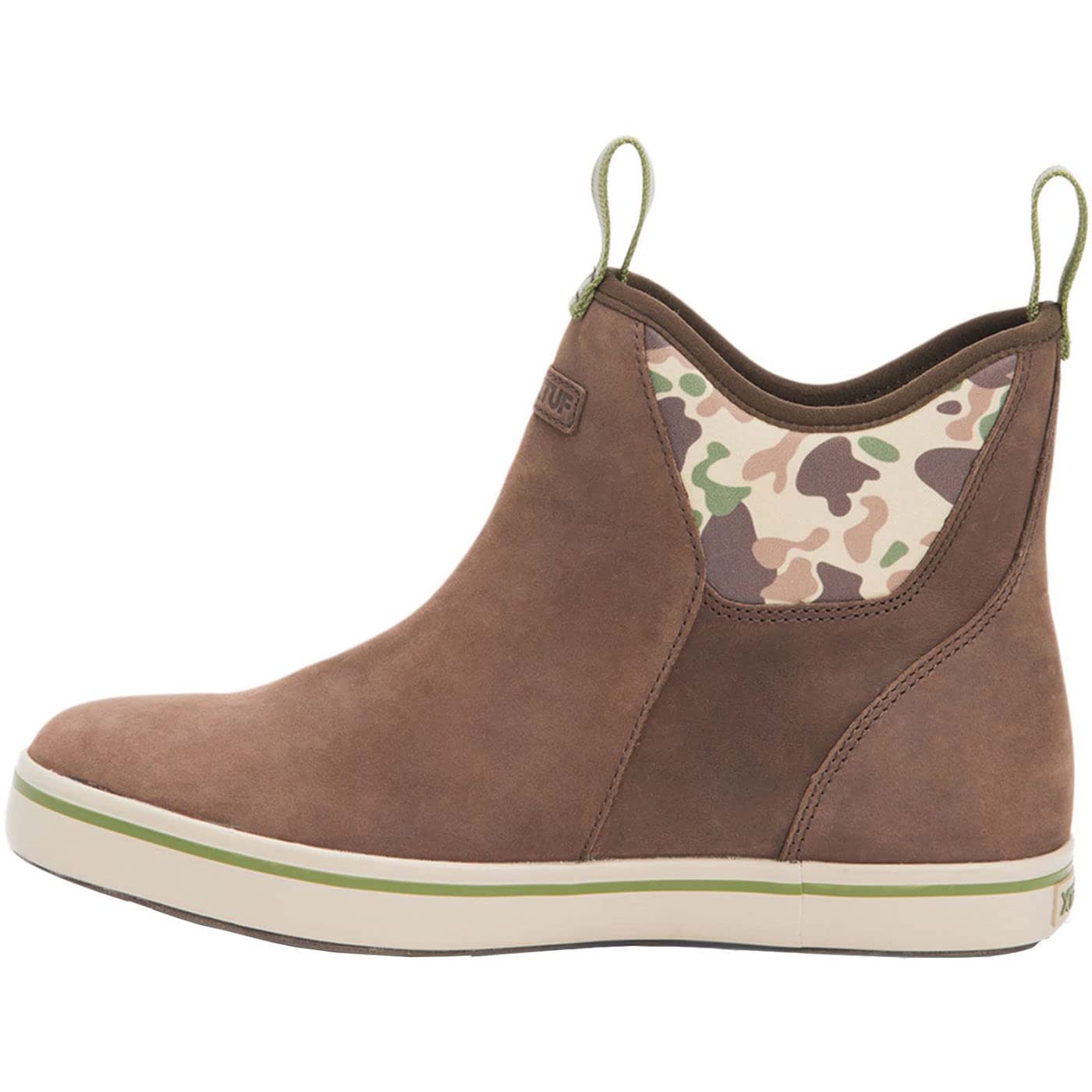 Xtratuf Men's 6 Inch Leather Ankle Deck Boot, Duck Camo, Size 14