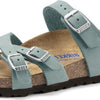 Birkenstock Unisex Franca Soft Footbed Sandal, Faded Aqua Nubuck, Size 39 EU (8-8.5 M US Women)