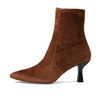 Madewell Women's Ophelia High Dressey Boot-Suede Fashion, Dark Coffee, 9 Narrow
