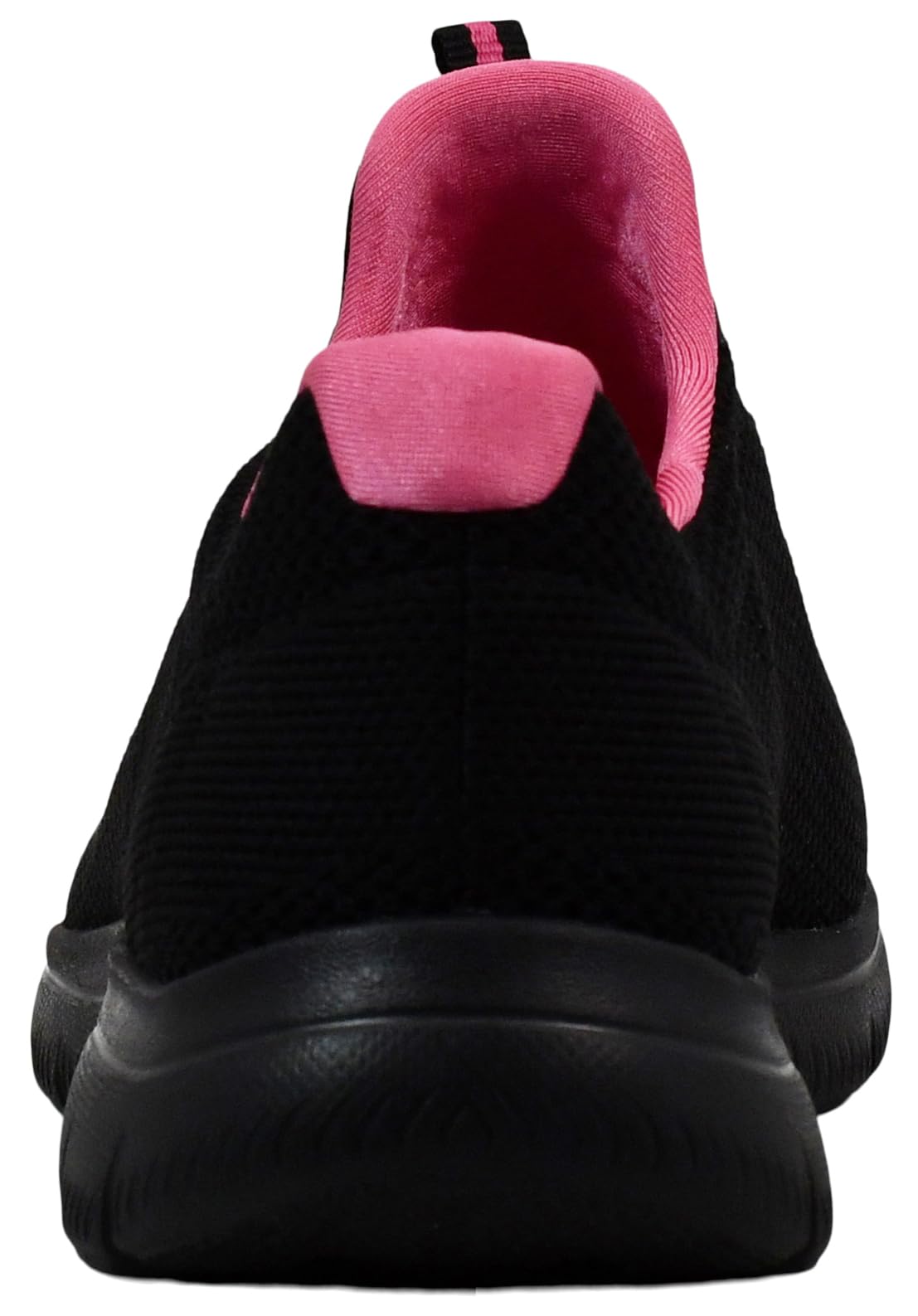 Skechers Women's Summits - Cool Classics Shoes, Black/Hot Pink, 6 M