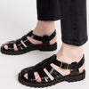 Madewell Women's Kinley Fisherman Flats, True Black, 7.5 Medium US