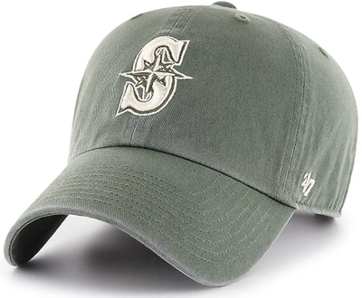 '47 New York Yankees Adjustable Cap Clean Up MLB, Seattle Mariners Moss Green, One Size
