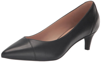 Cole Haan Women's Brenley Pump 45 mm, Black Waterproof Leather, 8.5