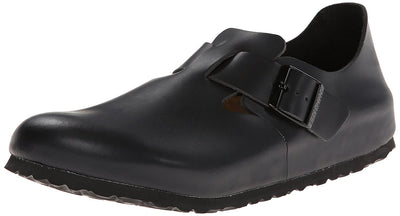 Birkenstock Unisex London SFB Leather Mule,Hunter Black,45 EU/M12 M US