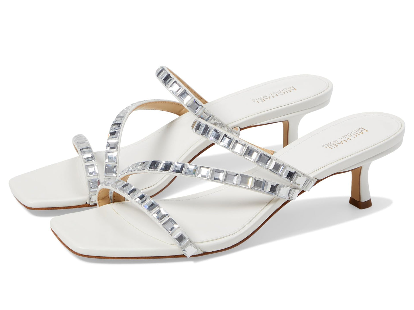 Michael Kors Celia Kitten Slide Optic White 9 M