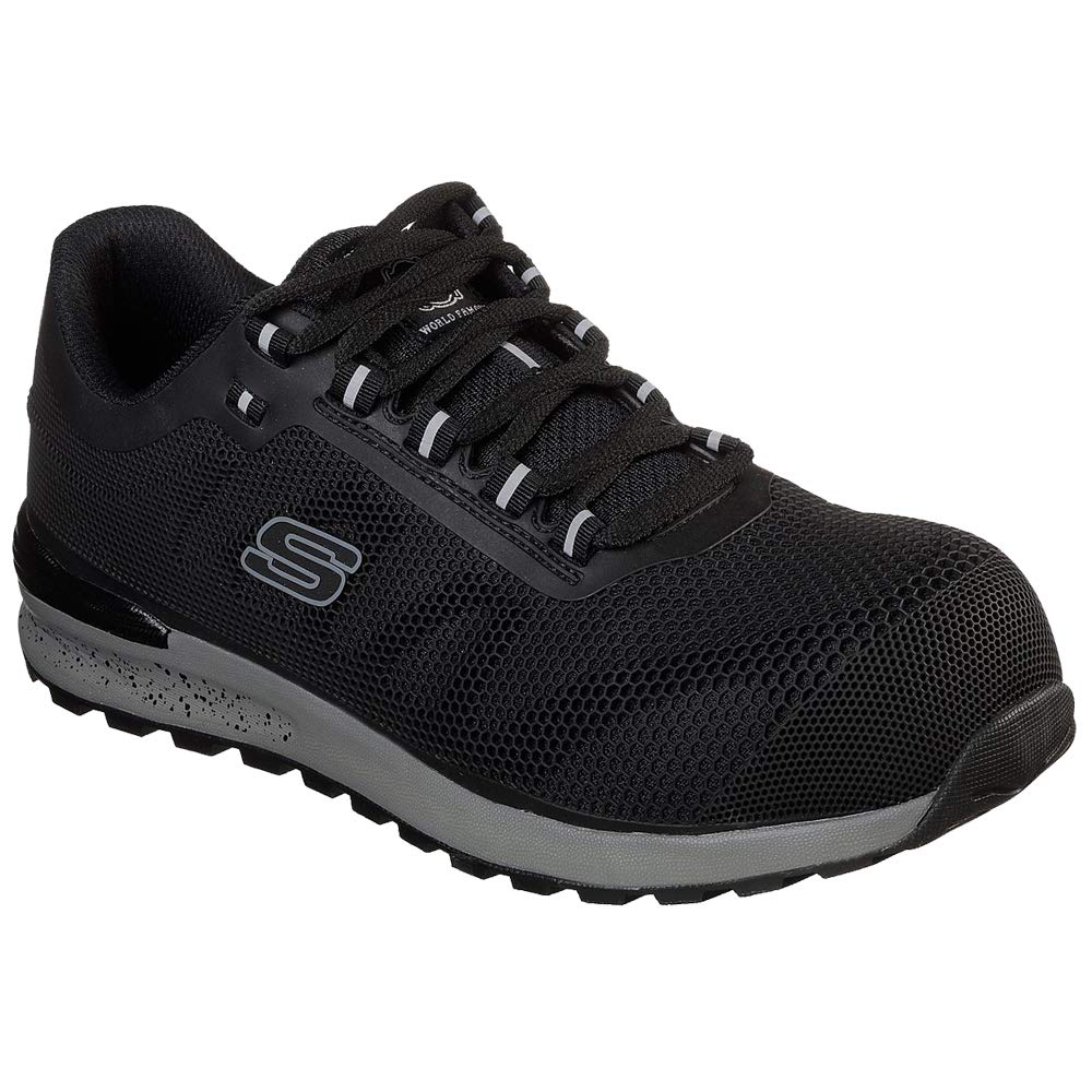 Skechers Men's Bulkin Shoe, Black, 7.5 M US