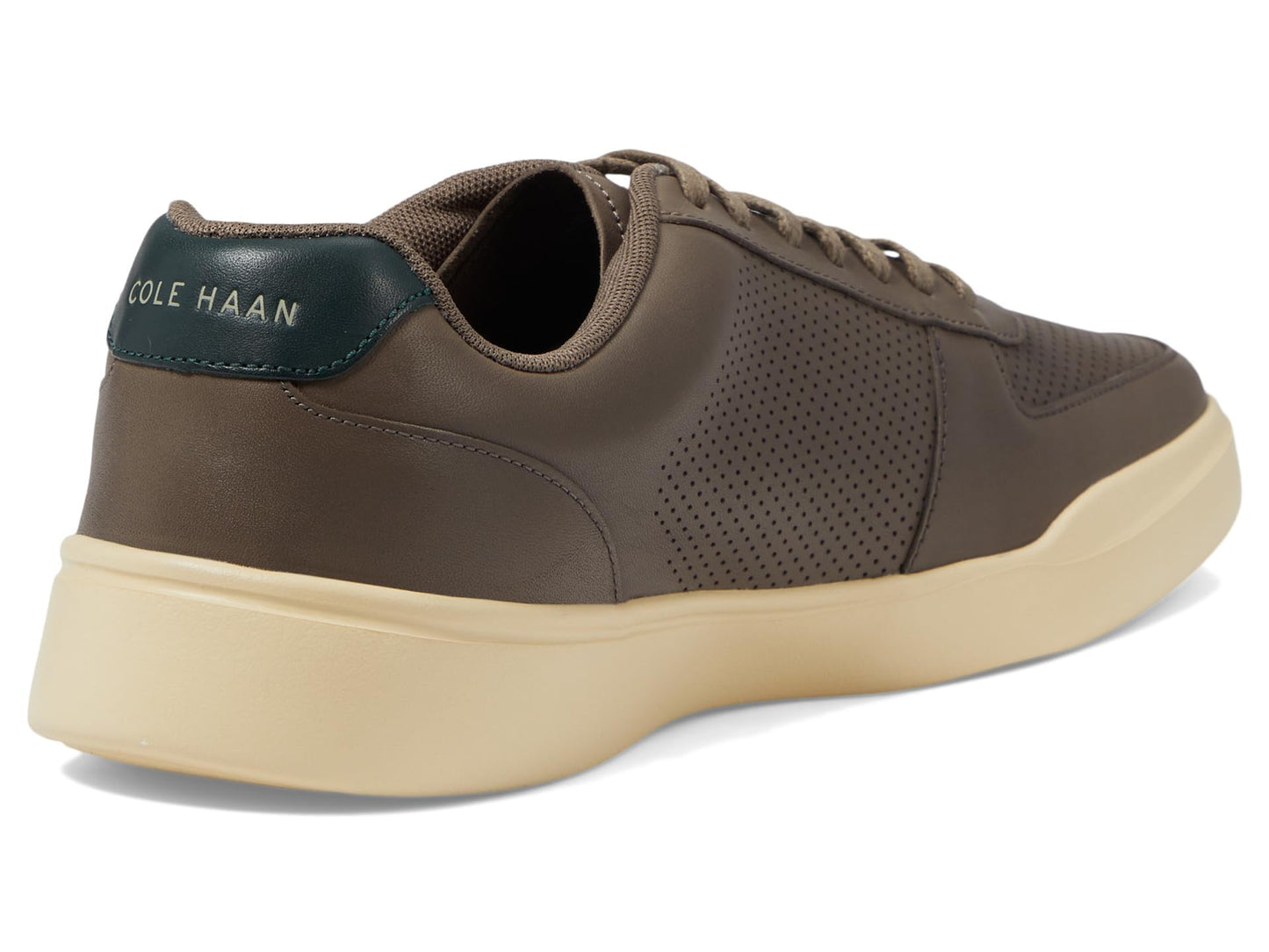 Cole HAAN Mens Grand Crosscourt Modern PERF Sneaker, Morel Oat/Scarab, 10.5 W US