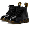 Dr. Martens Girls 1460 Lamper Boot, Black Patent, 4 Little Kid