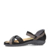 NAOT Footwear Women's Karawa Sandal Soft Black Lthr/Foggy Gray Lthr/Khaki Beige Lthr 7 M US