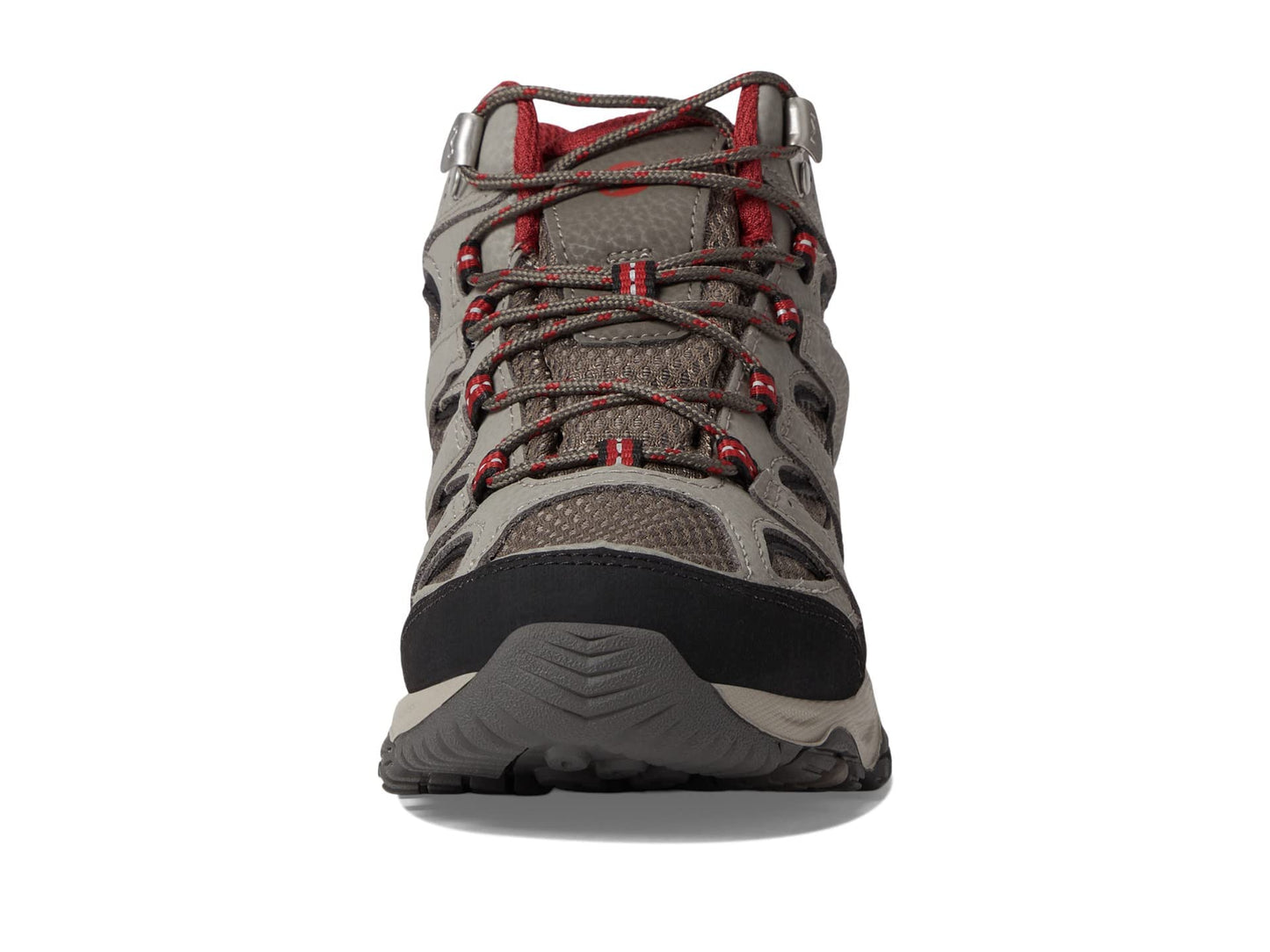 Merrell Unisex Kid's Moab 3 Mid Waterproof Hiking Shoe, Boulder/RED, 2 Wide