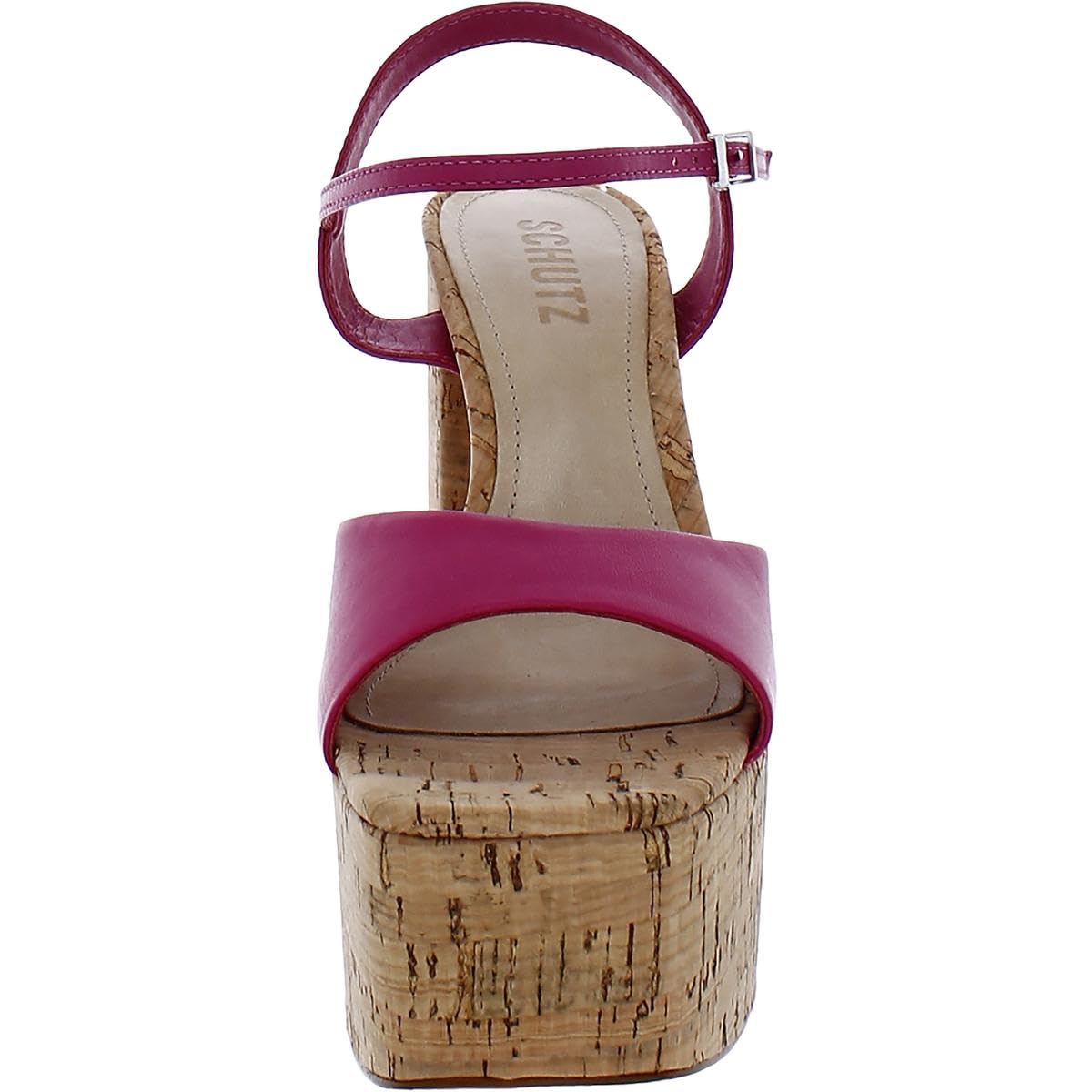 Schutz Women's Glayce Sandal, Hot Pink, 8