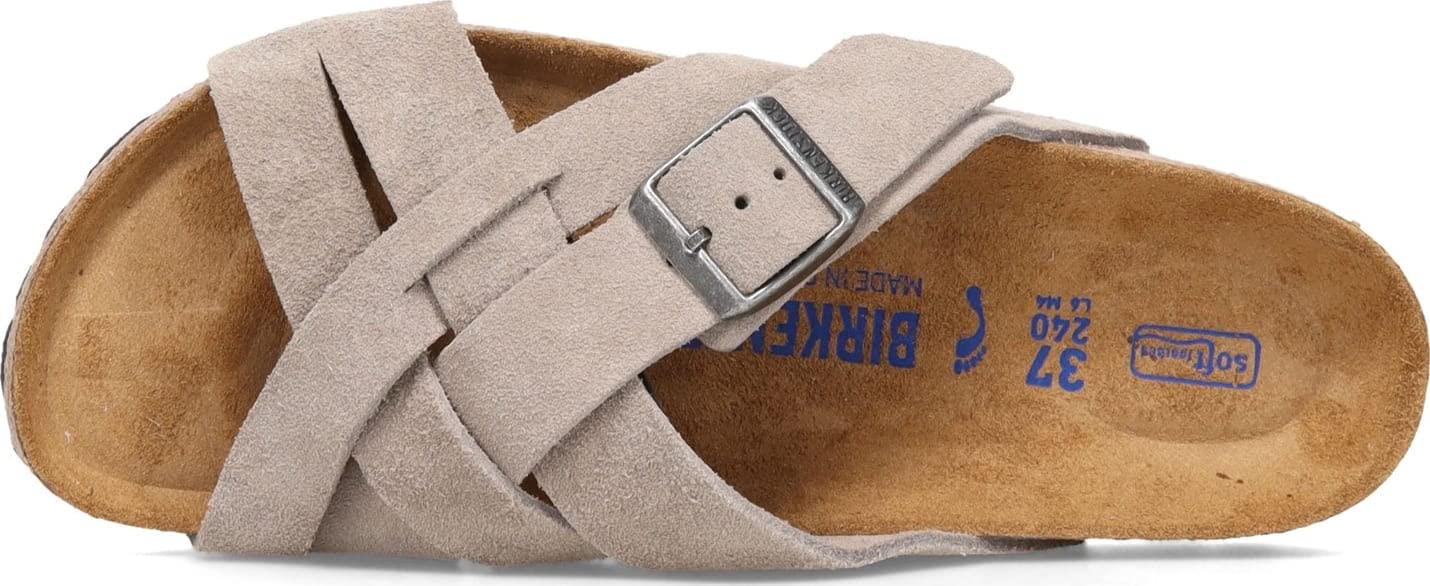 Birkenstock Lugano Soft Footbed Suede Sandals