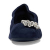 Stuart Weitzman Crystal Fleur Ballet Flat Nice Blue 7.5 B