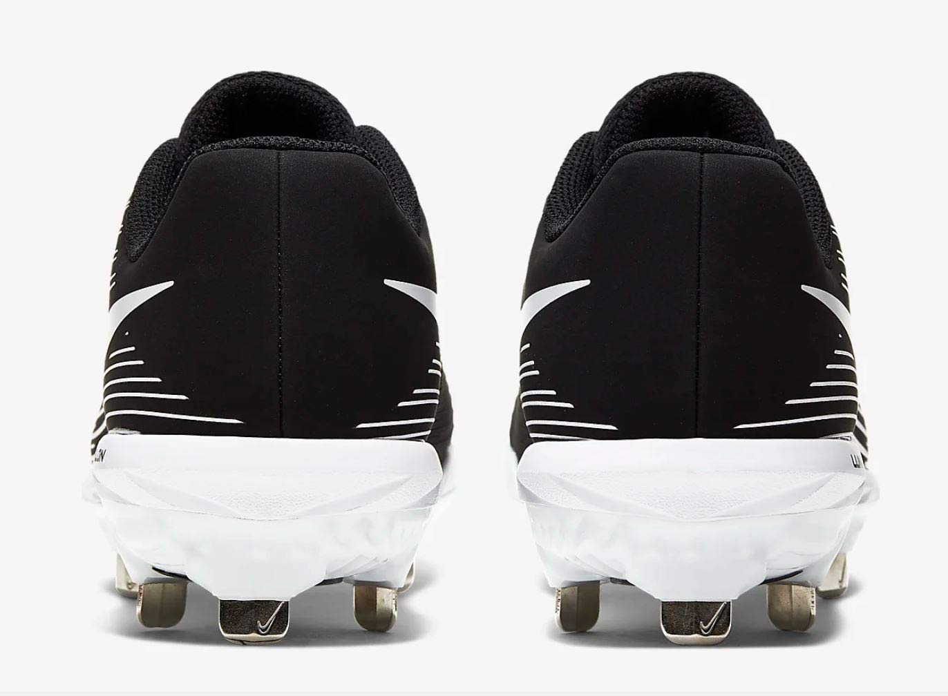 Nike Women's Lunar Hyperdiamond 3 Varsity Softball Cleats (6.5, Black/White, Numeric_6_Point_5)
