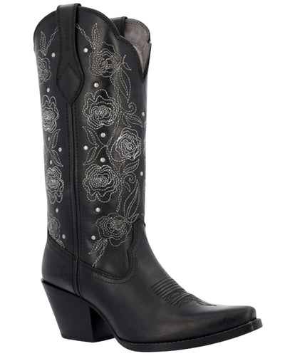 Durango Crush Women’s Black Rosewood Western Boot Size 11(M)