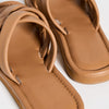 Madewell Women's Francine Puffy Woven Slides, Desert Camel, Tan, 7.5 Medium US
