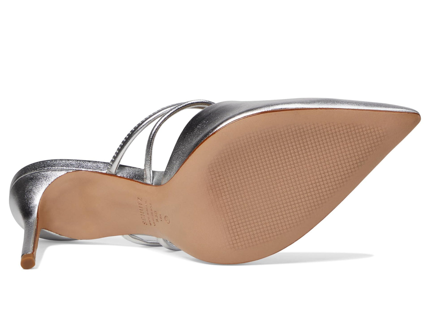 Schutz Women's Lela Mule, Prata, 10