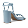Schutz Women's Kate High Block Sandal, Blue Sea, 8
