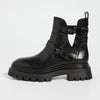 Stuart Weitzman Women's Maverick Bedford Moto Booties, Black, 6 Medium US