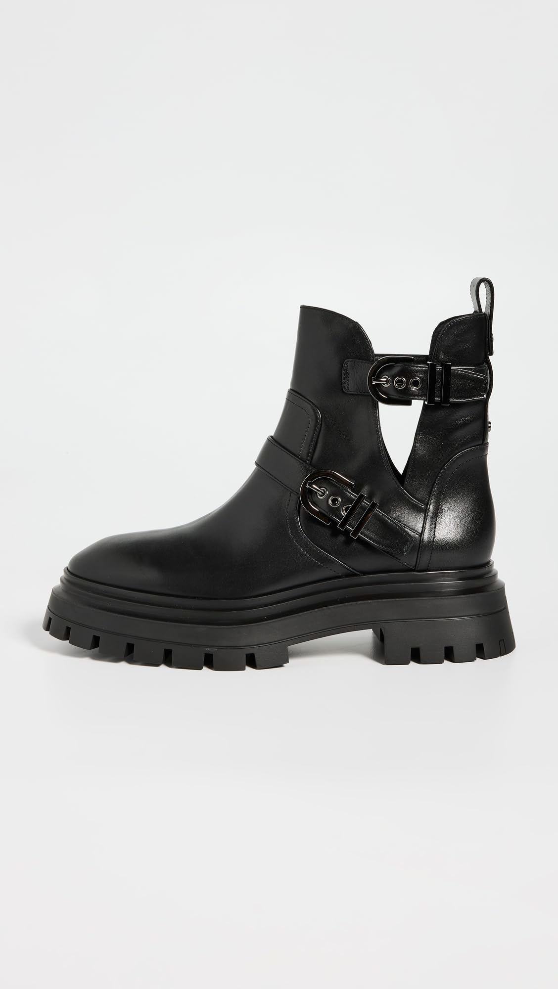 Stuart Weitzman Women's Maverick Bedford Moto Booties, Black, 10.5 Medium US