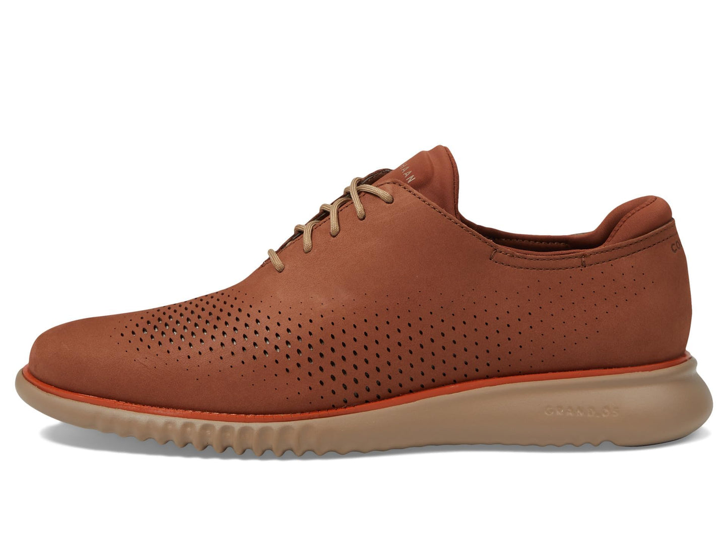 Cole HAAN Mens 2.Zerogrand Laser Wingtip Oxford Lined, Dark Sequoia Nubuck, 11.5 W US